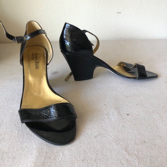 Massimo Baldi black patent leather heel shoes  7 - Picture 2 of 6
